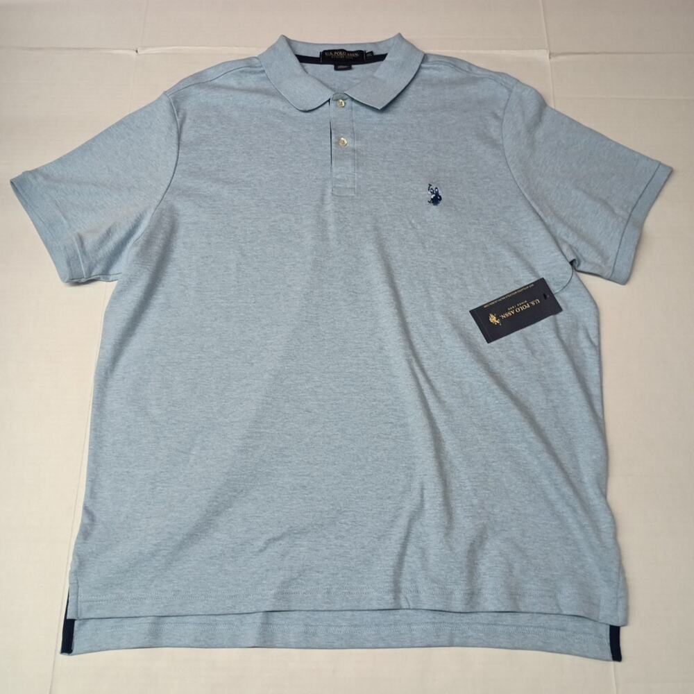 U.S. Polo Assn Polo Shirt Men's Size 2XL Blue Heather